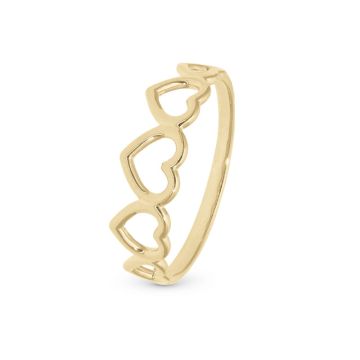 Christina Jewelry Dancing Love ring i forgyldt