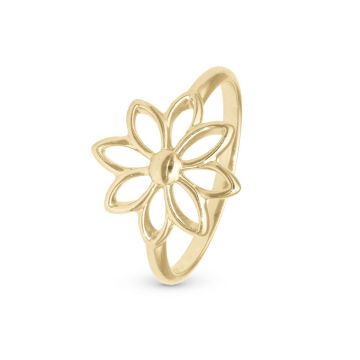 Christina Jewelry Simple Flower ring i forgyldt