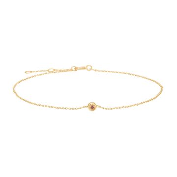 Siersbøl 14kt. guldarmbånd med 0,007ct rubin