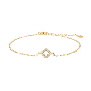 Joanli Nor PamelaNor armbånd i forgyldt med cubic zirkonia