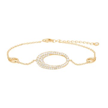 Joanli Nor ParisaNor armbånd i forgyldt med cubic zirkonia