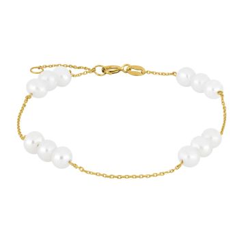 Siersbøl 9kt. Guld armbånd med fvk. ferskvandsperler