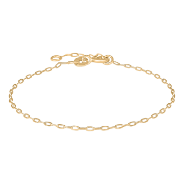 Siersbøl 9kt. guldarmbånd anker facet