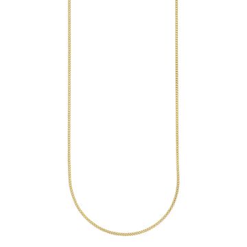 Siersbøl 14kt. guldkæde flad panser 