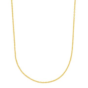 Siersbøl 9kt. guldkæde rund anker 