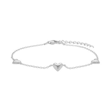 Nordahl Jewellery Breeze52 armbånd i sølv med hjerte