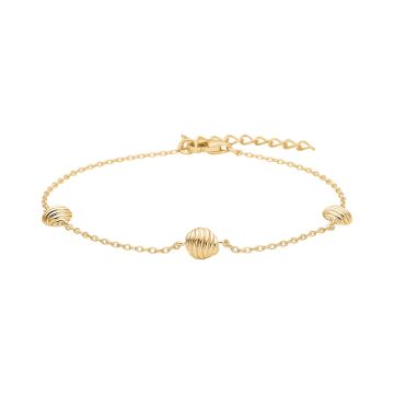 Nordahl Jewellery Breeze52 armbånd i forgyldt med cirkel