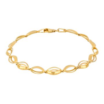 Siersbøl 8kt. guldarmbånd åbne led