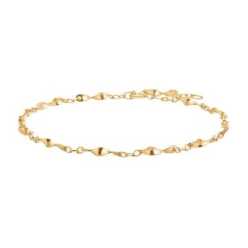 Siersbøl armbånd i 8 karat guld  