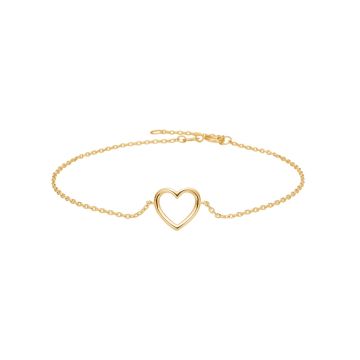 Siersbøl 8kt. guldarmbånd m/hjerte