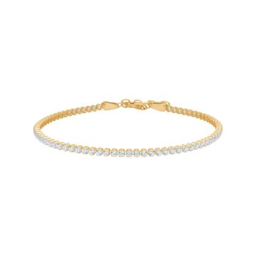 Siersbøl 14kt. guldarmbånd med cubic zirkonia