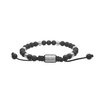 SON of NOA armbånd mat sort agate og stål