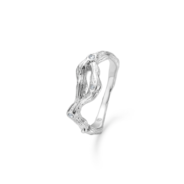 Studio Z Tangled ring i sølv med cubic zirkonia   