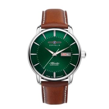 Zeppelin Atlantic Automatic herreur med grøn skive -Ø40