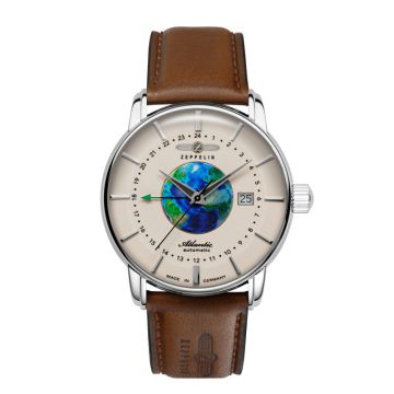 Zeppelin Atlantic Automatic herreur i stål -Ø42
