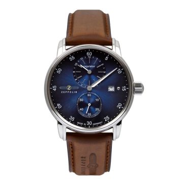 Zeppelin New Captain's Line Automatic herreur i stål -Ø42