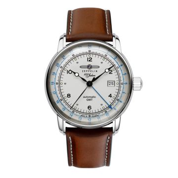 Zeppelin 100 Jahre Automatic herreur i stål -Ø42