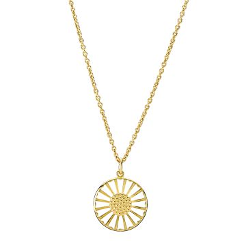 Lund Copenhagen Marguerit halskæde i forgyldt