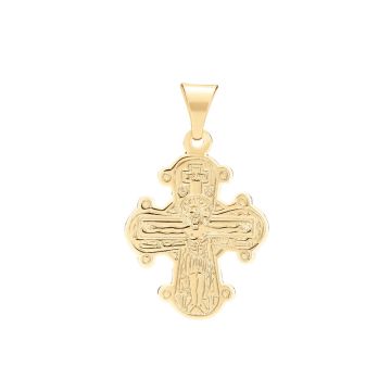 Lund Copenhagen Dagmarkors i guldbelagt med fadervor - 16x14mm - ekskl. kæde