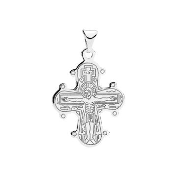 Lund Copenhagen Dagmarkors laser med fadervor vedhæng i sølv, 18x16 mm