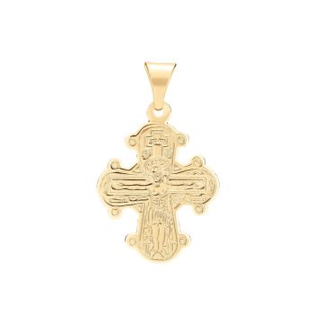 Lund Copenhagen Dagmarkors i guldbelagt med fadervor - 16x14mm - ekskl. kæde