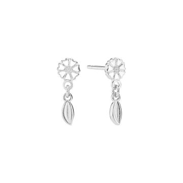 Lund Marguerit ørestikker i sølv med blade