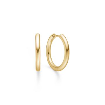 Mads Z forgyldte øreringe Ø 20 mm