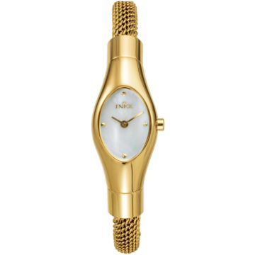 Inex dameur i guldfarvet stål med lænke