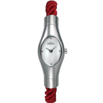 INEX DAMEUR - STÅL MED RØD REM