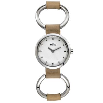 INEX DAMEUR - STÅL MED BEIGE REM