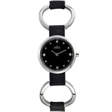 INEX DAMEUR - STÅL MED SORT REM