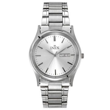 INEX herreur i stål med lænke, grå skive og dato