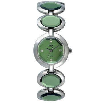 INEX DAMEUR - STÅL MED LÆNKE + GRØN