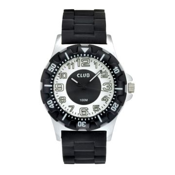 Club børneur med sort rem, 10 atm