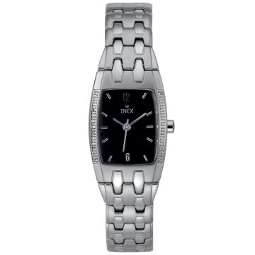 Inex dameur i stål med 26 diamanter