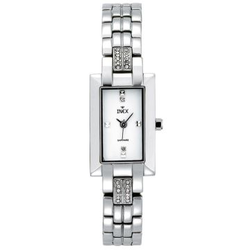 Inex dameur i stål med 26 diamanter