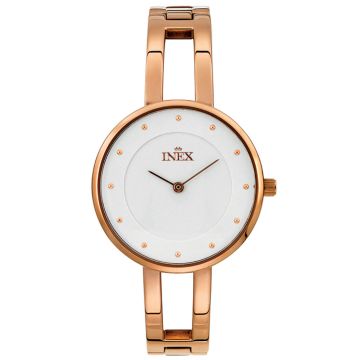 Inex dameur - rosaguldfarvet med lænke