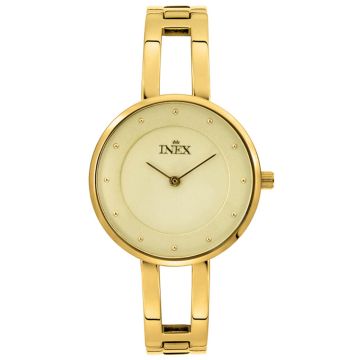 Inex dameur - guldfarvet med lænke