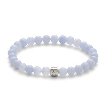 Alexander Lynggaard Color Up armbånd Blue Lace Agate 6mm
