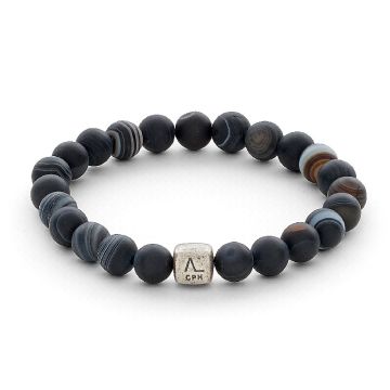 Alexander Lynggaard Color Up armbånd Striped Agate 8mm