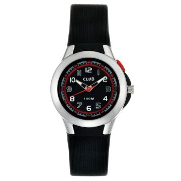 Club børneur med sort rem