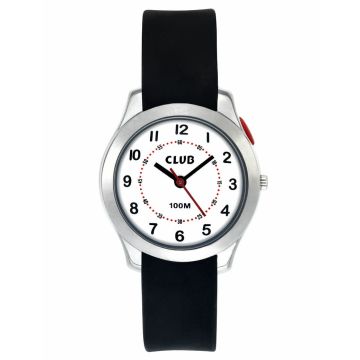 CLUB Børneur sort rem, 100 m