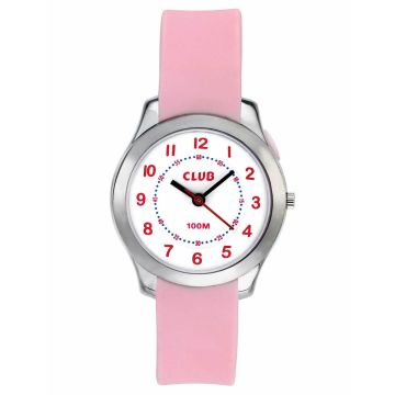 CLUB Børneur lyserød rem, 100 m