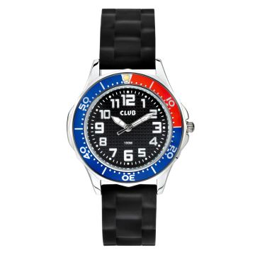 CLUB [IS155] børneur med sort rem, 10 atm