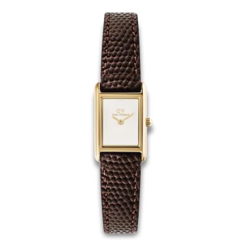 Daniel Wellington Bound Mini Gold med brun rem