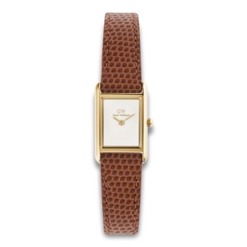 Daniel Wellington Bound Mini Gold med brun rem