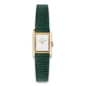 Daniel Wellington Bound Mini Gold med grøn rem