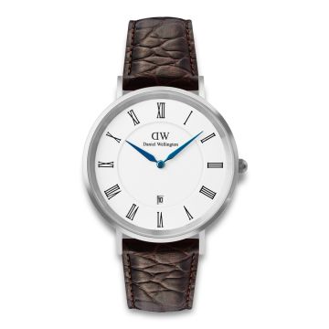 Daniel Wellington Classic Silver med brun rem