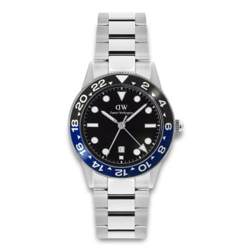 Daniel Wellington Iconic Gmt Silver med lænke