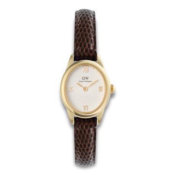 Daniel Wellington Ophelia Mini Gold med brun rem